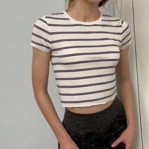 forever 21 cropped soft tee